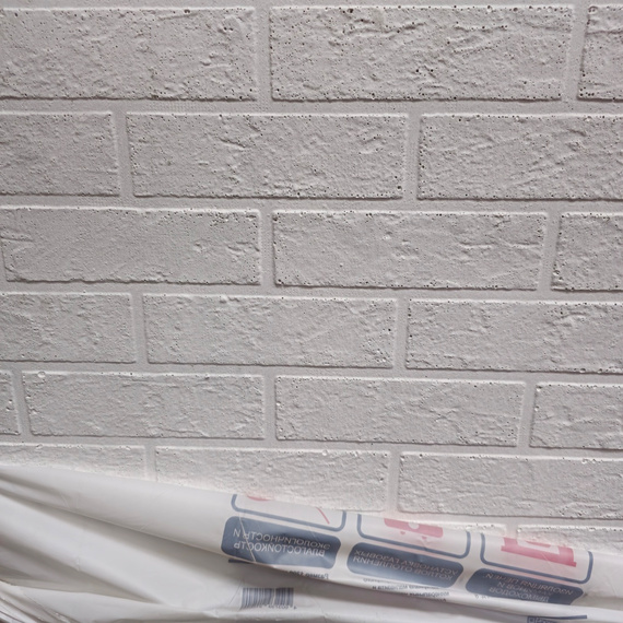 Плита ОгнеупорOff Декор  (Кирпич) Белый 1200х600х10 мм 2900