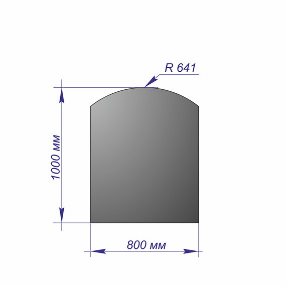 Лист напольный Антрацит 1000*800*1,5 R641 5630