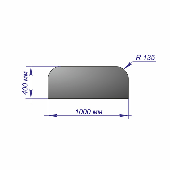 Лист предтопочный Медь 400*1000*1 (R135) 1850