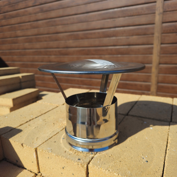 Зонт одностенной дымовой трубы (Д) Ferrum 534