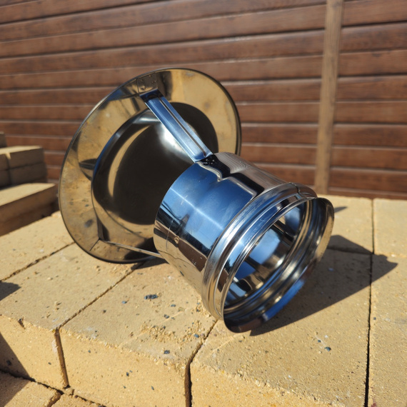 Зонт одностенной дымовой трубы (Д) Ferrum 534