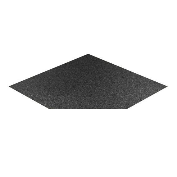 Лист напольный угловой Антрацит 1100*1100*1,5 5750