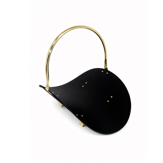 Дровница Эверест Н001-РВ латунь/черная № 2