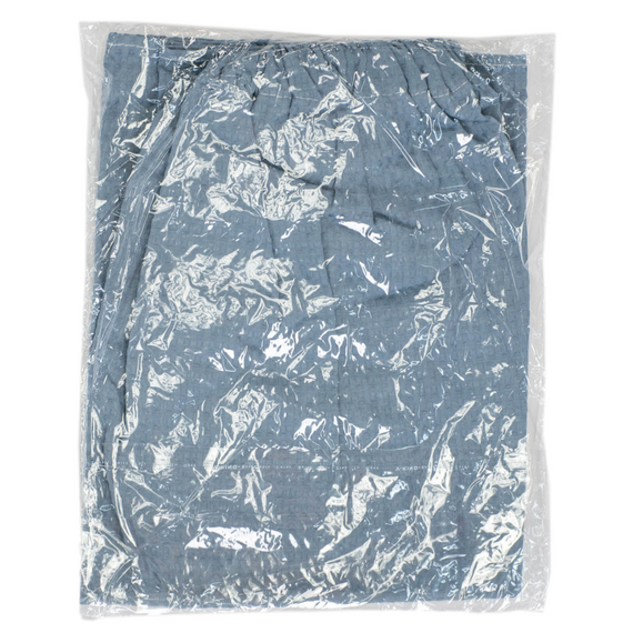 Вафельный килт с крупной клеткой на липучке 140х70см (Серый) № 2