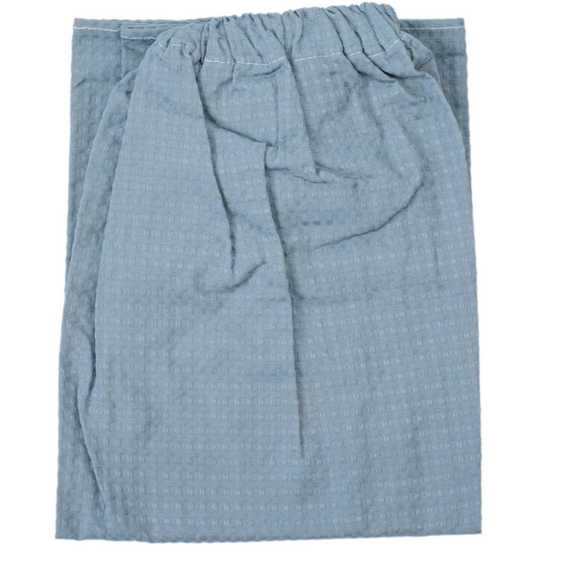 Вафельный килт с крупной клеткой на липучке 140х70см (Серый) № 3