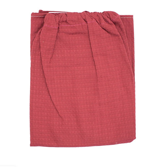 Вафельный килт с крупной клеткой на липучке 140х70см (Бордовый) № 2