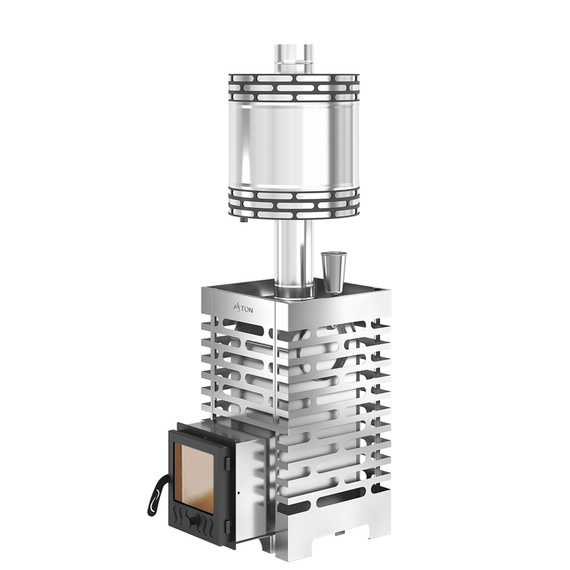 Aston 16 стекло с баком на трубе печь для бани нержавейка 