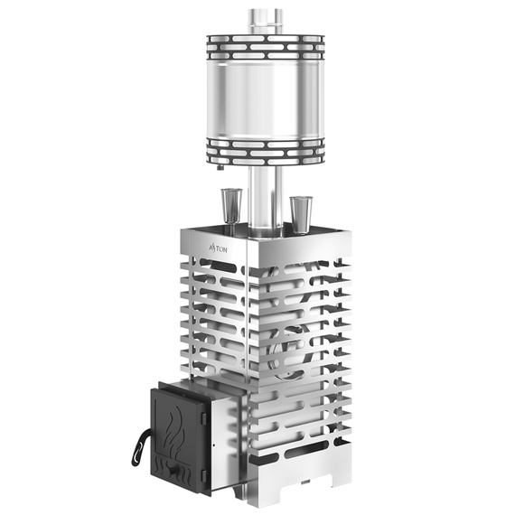 Aston 20 с баком на трубе печь для бани нержавейка 