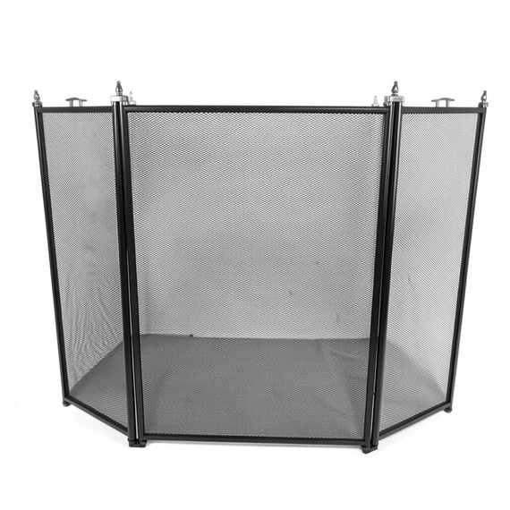 Каминный экран Эверест FS202-B-B черный 