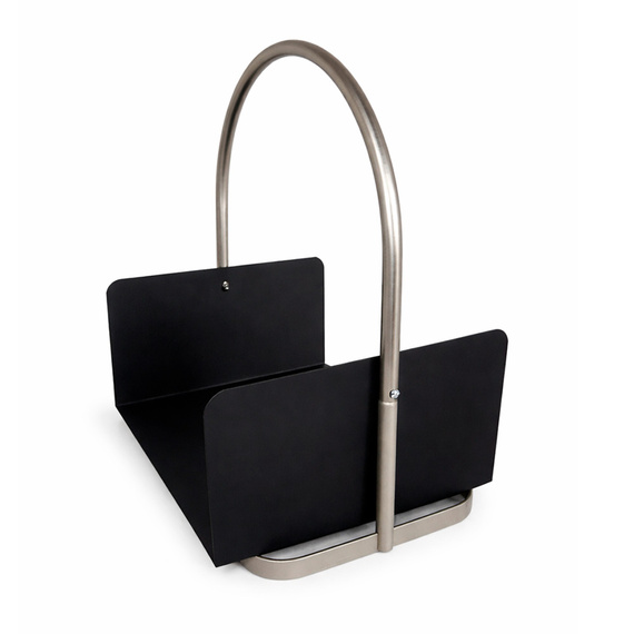 Дровница Эверест Н038-SB Никель/черная № 4