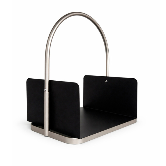 Дровница Эверест Н038-SB Никель/черная 