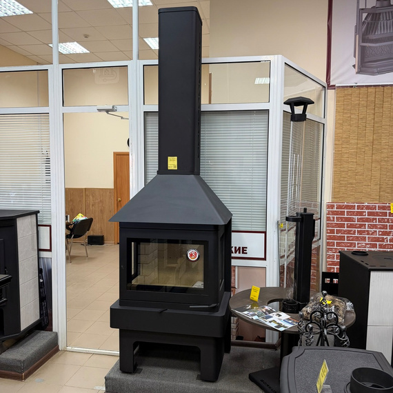 Прага 3 стекла камин до 300м3 