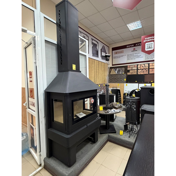 Прага 3 стекла камин до 300м3 № 2