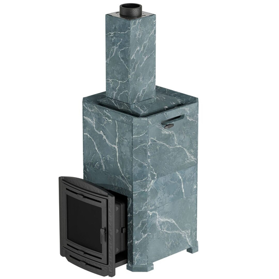 Эйфория 45 в облицовке Империя талькохлорит печь для бани чугунная 