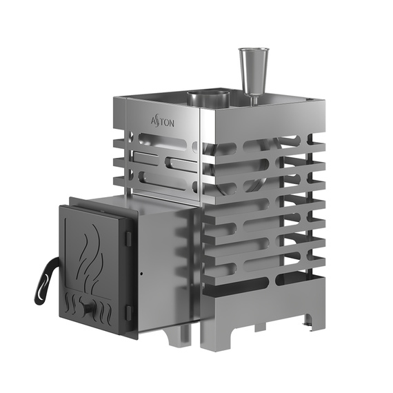 Aston 12 с баком на трубе печь для бани нержавейка № 2