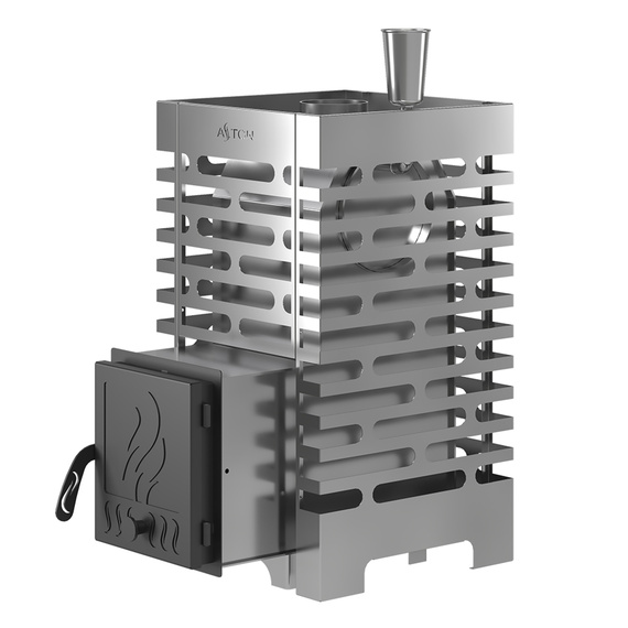 Aston 16 с баком на трубе печь для бани нержавейка № 3