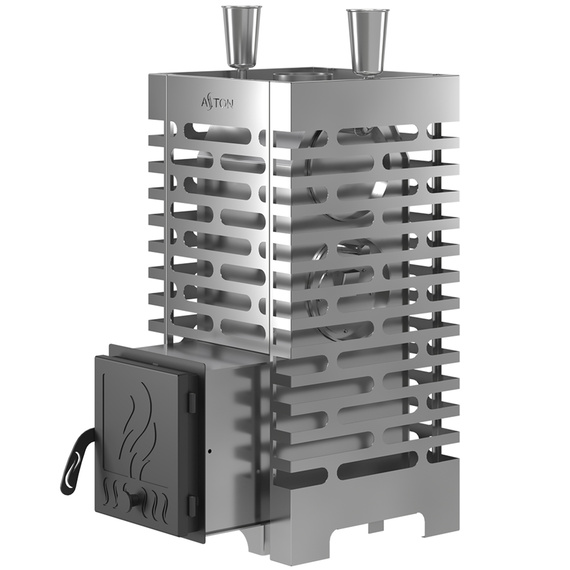 Aston 20 с баком на трубе печь для бани нержавейка № 2
