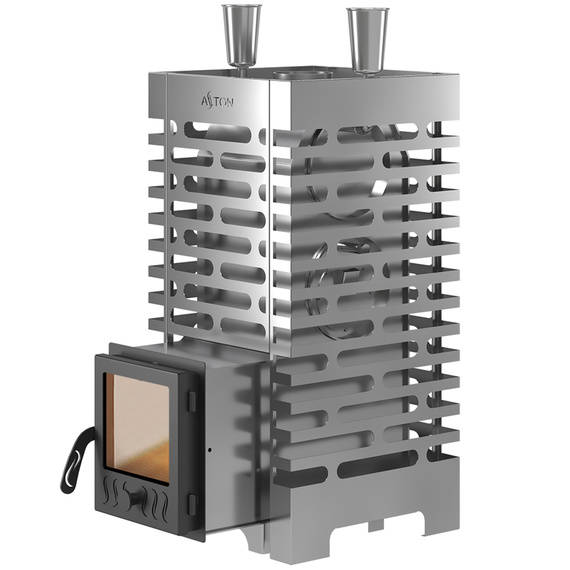 Aston 20 стекло с баком на трубе печь для бани нержавейка № 2