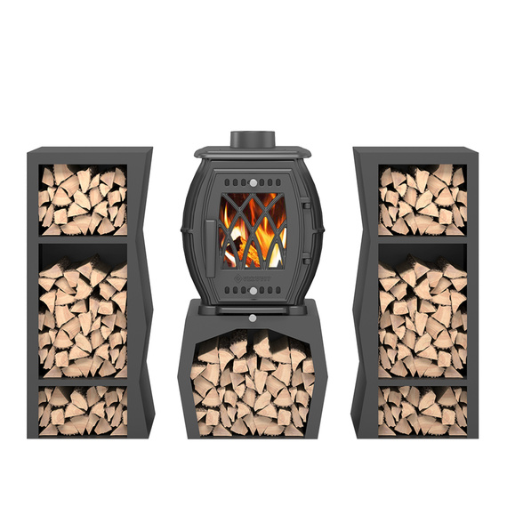 BX-05M печь-камин чугунный до 100 м3 антрацит № 6