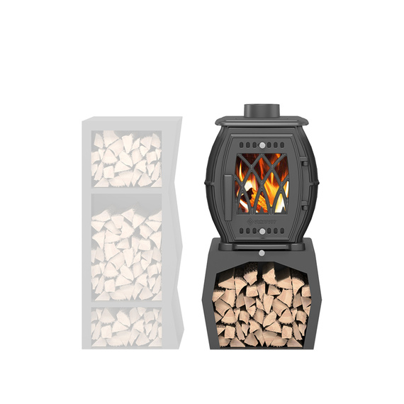 BX-05M печь-камин чугунный до 100 м3 антрацит № 3