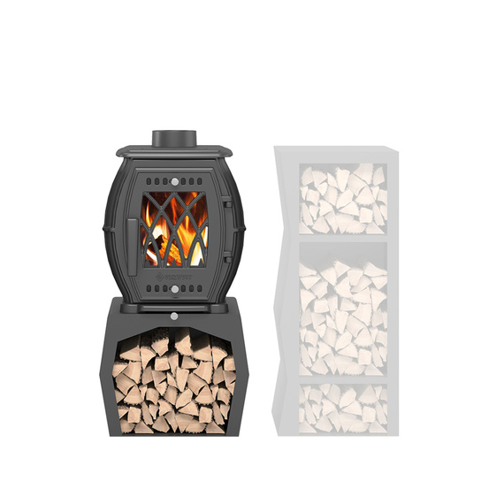 BX-05M печь-камин чугунный до 100 м3 антрацит № 4