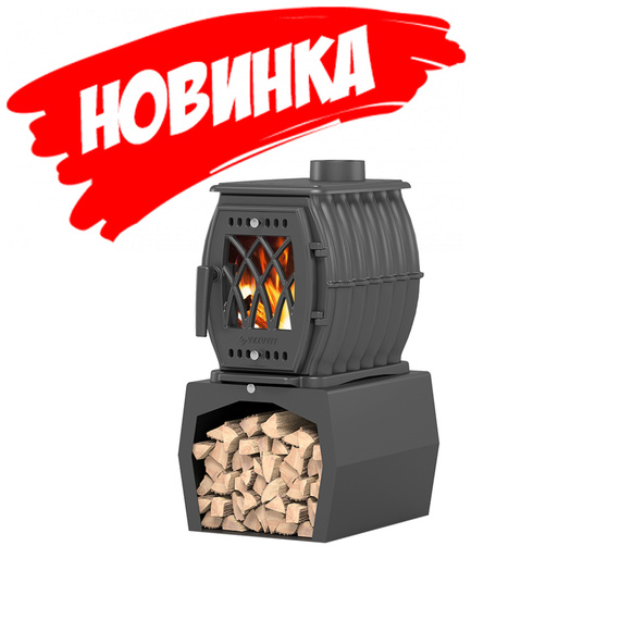 BX-05M печь-камин чугунный до 100 м3 антрацит 