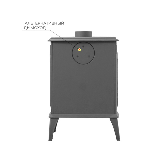 SV 08 печь-камин чугунный до 160 м3 антрацит № 4