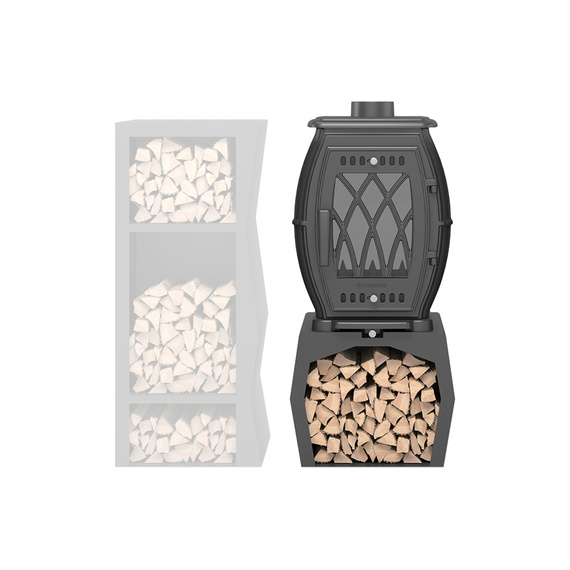 BX-09M печь-камин чугунный до 180 м3 антрацит № 4