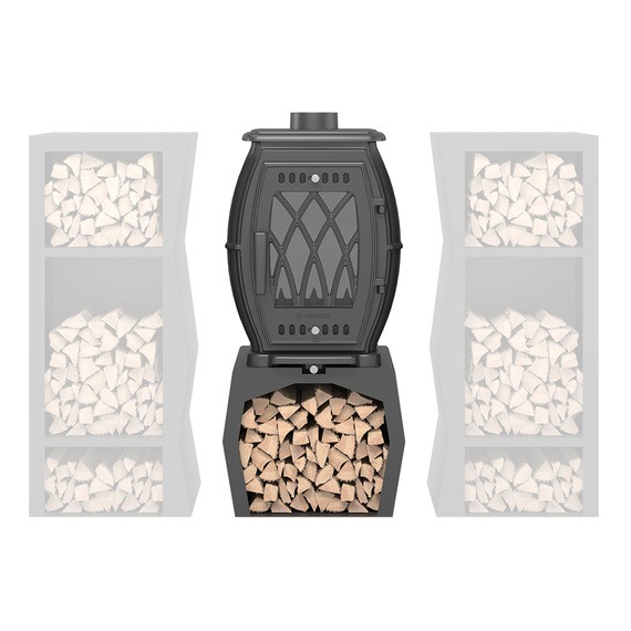 BX-09M печь-камин чугунный до 180 м3 антрацит № 6