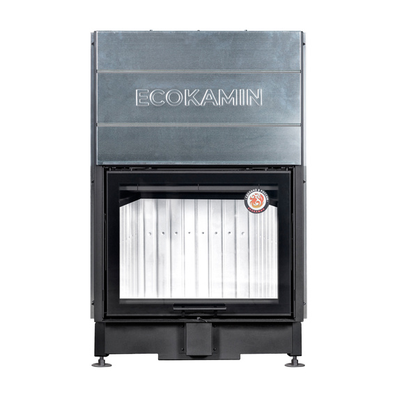 Вега 800 P каминная топка стальная принтинг на стекле подовое горение 16кВт № 5