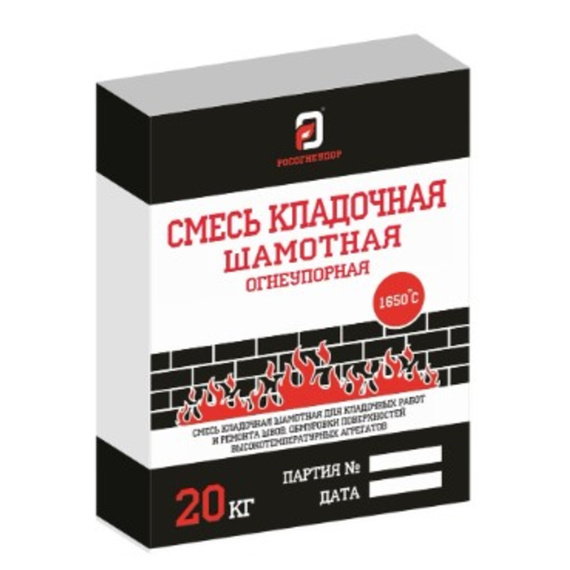 Смесь кладочная печная жаростойкая, 20 кг 