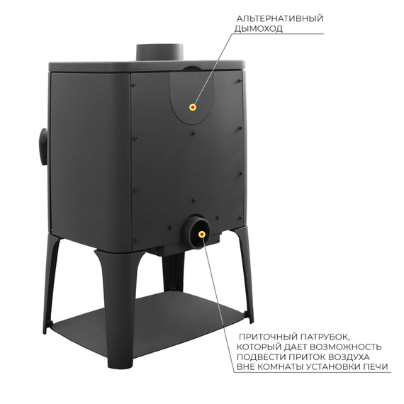 Эверест V13 печь-камин чугунный до 260 м3 № 4