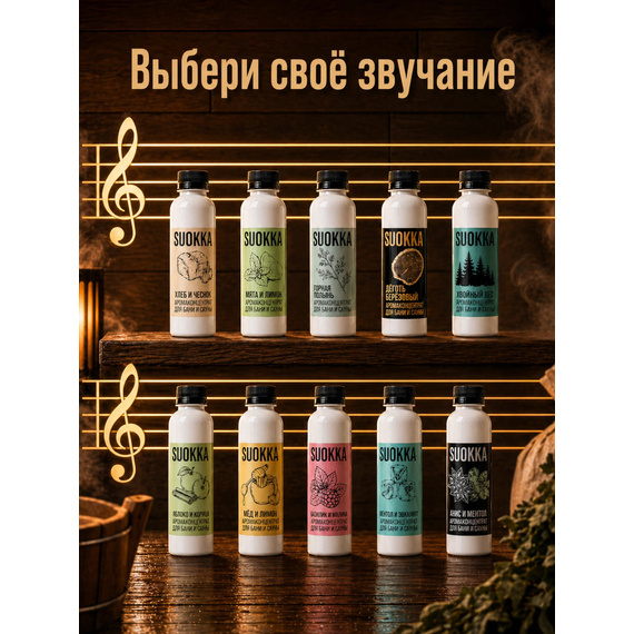 SUOKKA аромаконцентрат "Ментол и эвкалипт" 200мл № 4