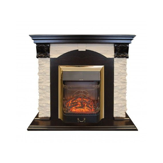 Электрокамин Dublin Lux AO с очагом Majestic Lux BR S 47230