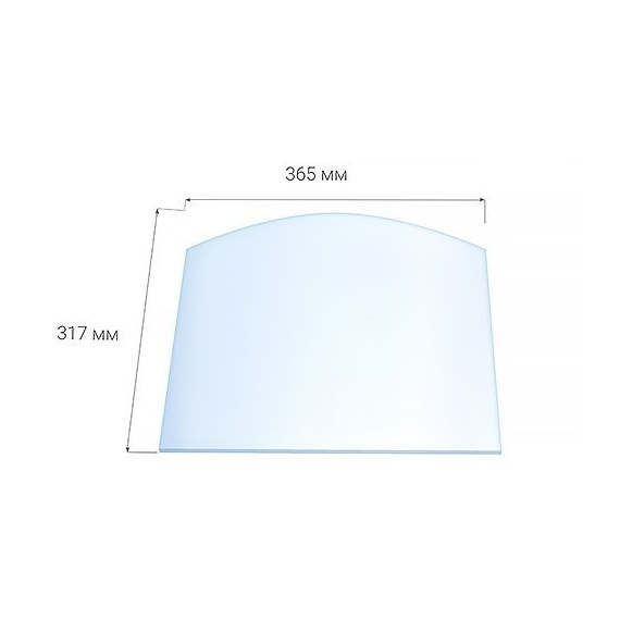 Стекло для каминной дверки Везувий 205 (0,317х0,365) Арка 5530